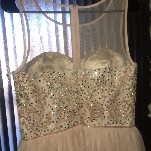 Pink Beaded Dress (Prom) - Picture 3 of 6